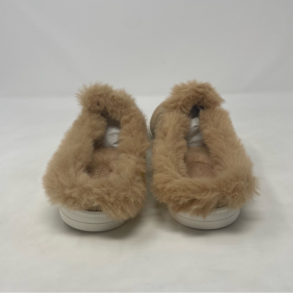 Nib Ralph Lauren Jinny Faux Fur Trim Mule Slippers - Picture 8 of 11